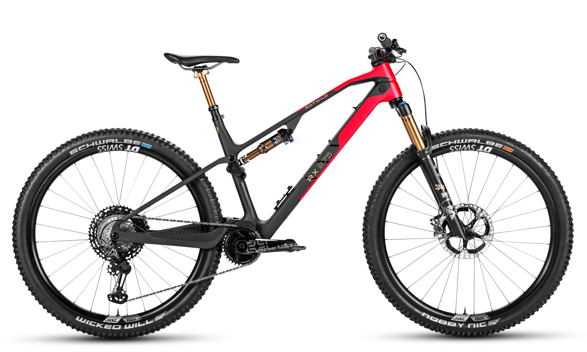 Lightest electric mountain bike bar lowered with Rotwild R.X275 Ultra |  Cycling Electric