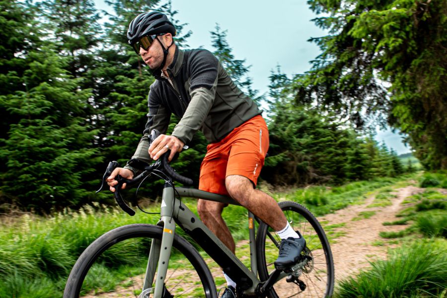 Different cycling clothes and fabrics