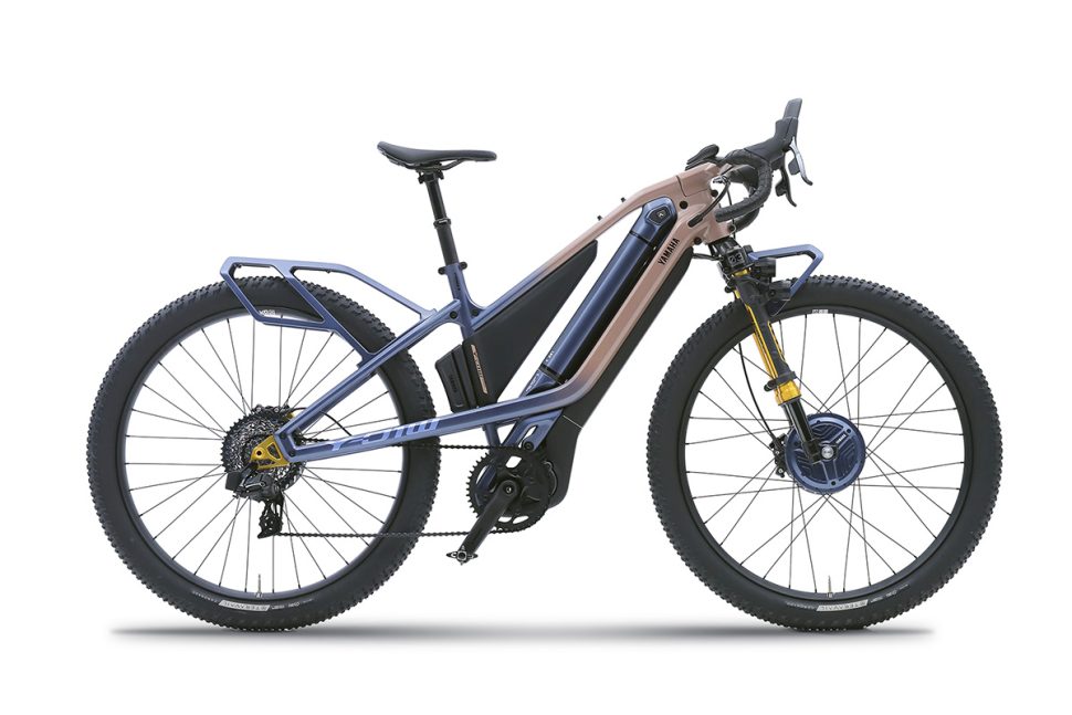 Yamaha teases two-wheel drive, power steering-clad electric bike concept |  Cycling Electric