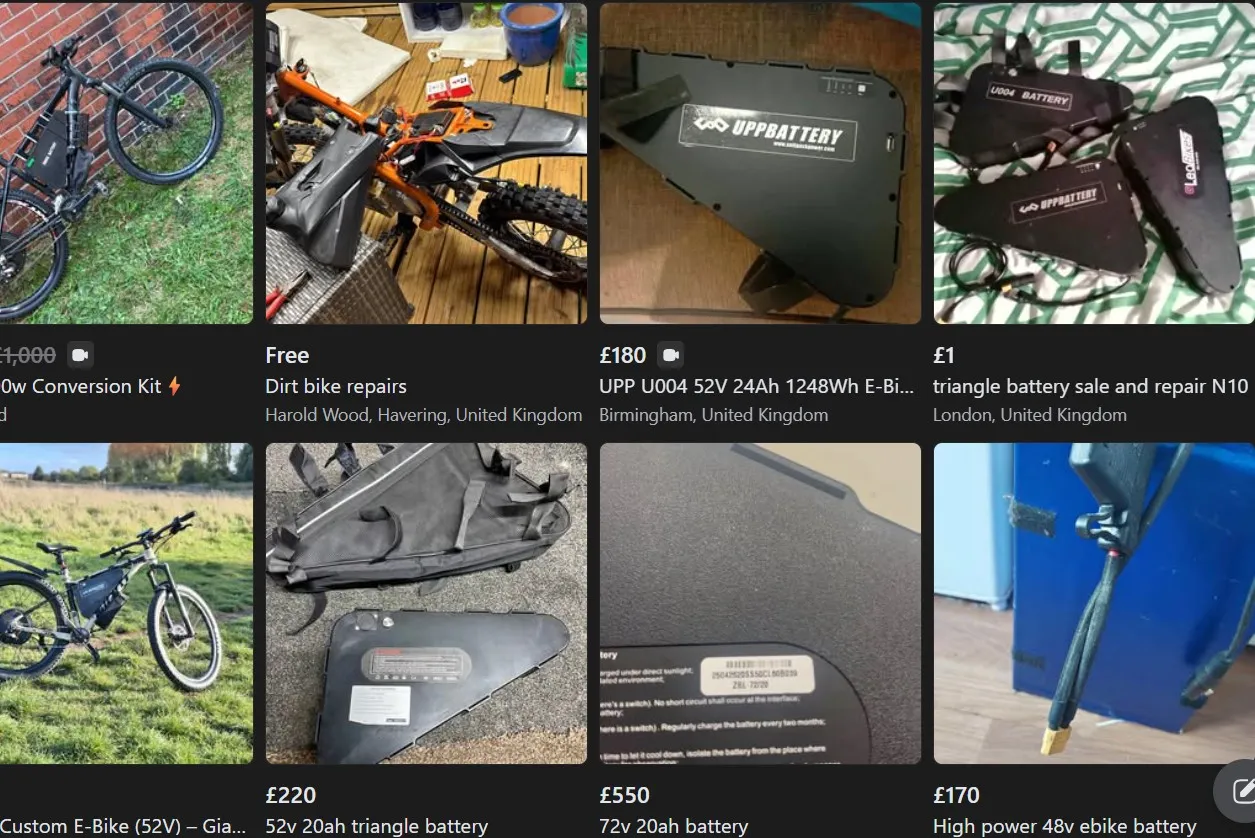 Dangerous recalled UPP ‘e-bike’ battery widely listed on Facebook Marketplace