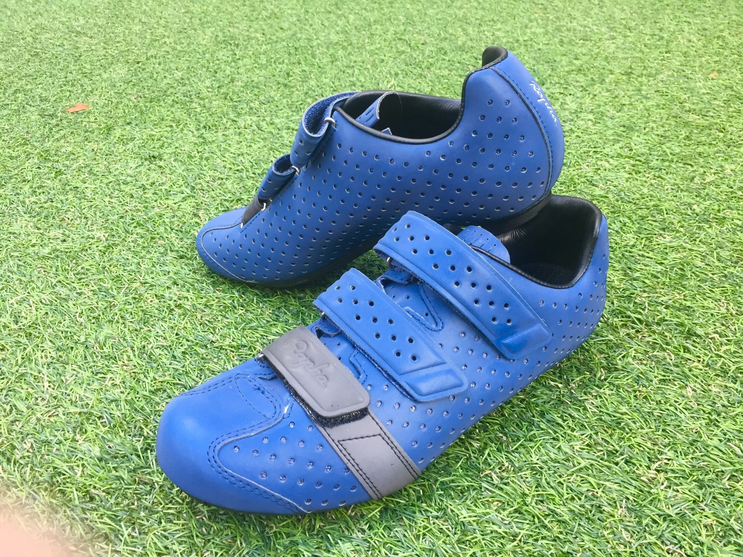 Blue Rapha Reflective Climber's Shoes | Cyclist