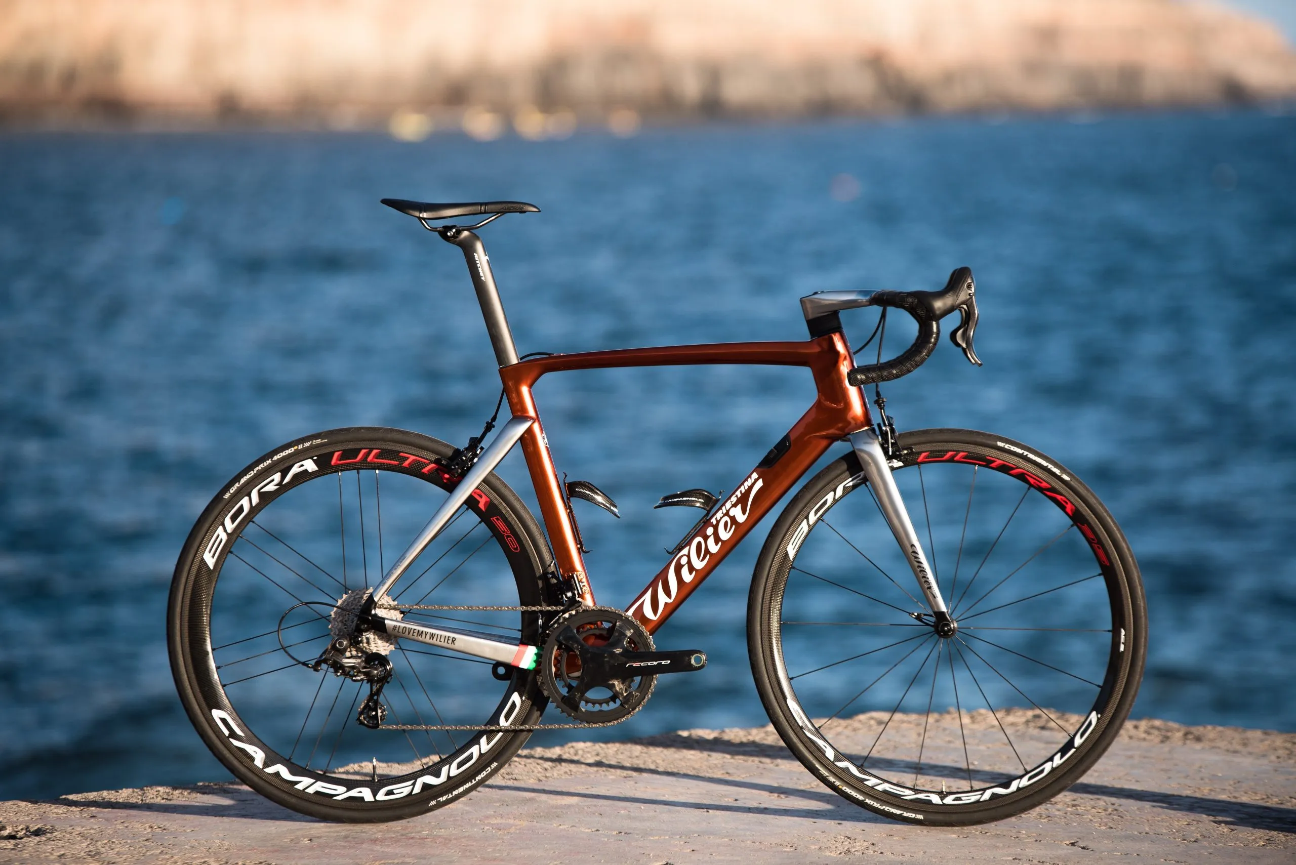 Campagnolo Super Record EPS 12s HO Ergopower 2 Fach Vorderrad Flat Mount Disc Fuer 160mm Scheibe::52266