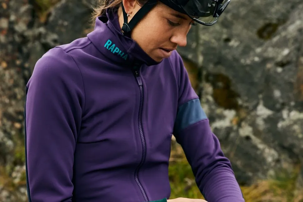 Rapha Women's Pro Team winter bibtights and Pro Team winter jacket