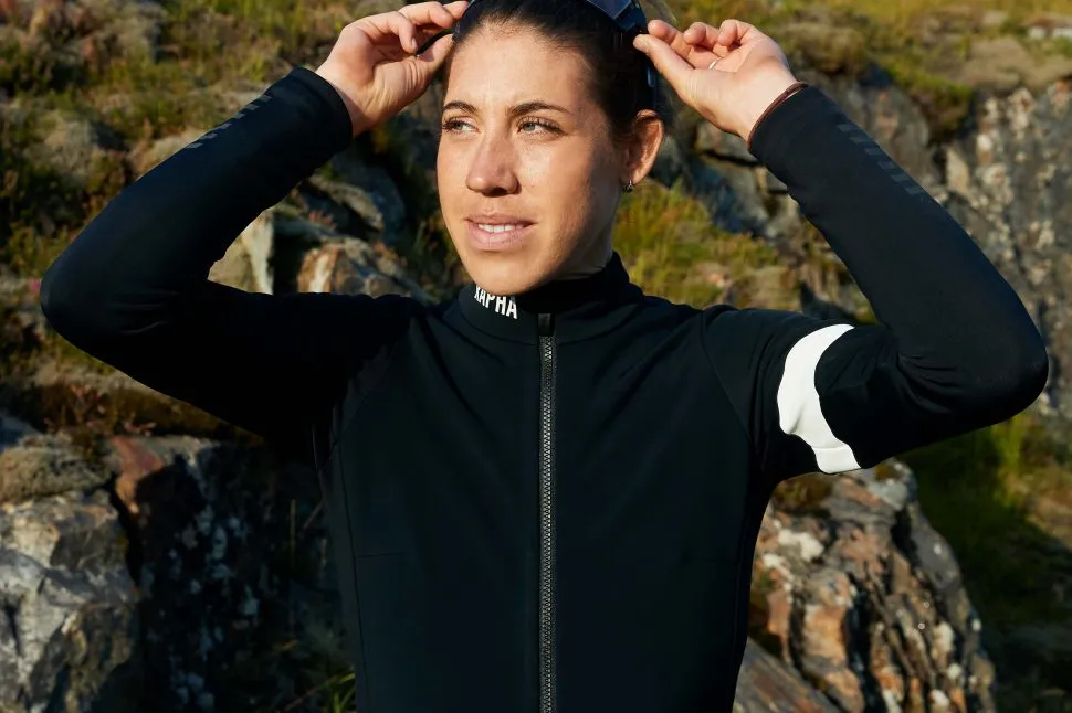 Rapha Women's Pro Team winter bibtights and Pro Team winter jacket