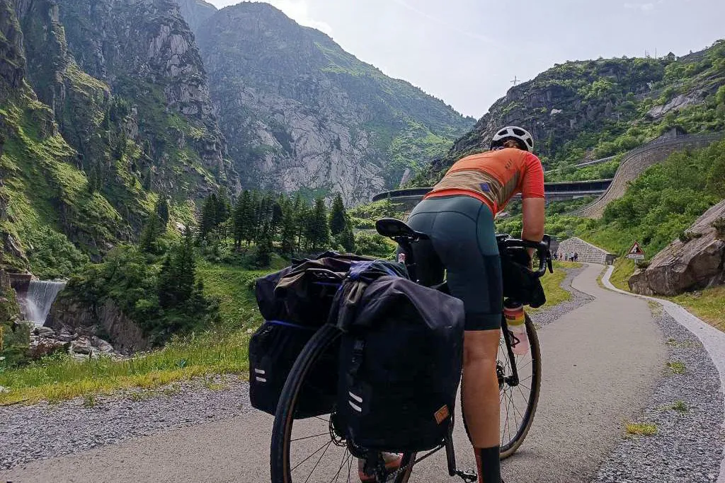 tired cyclist