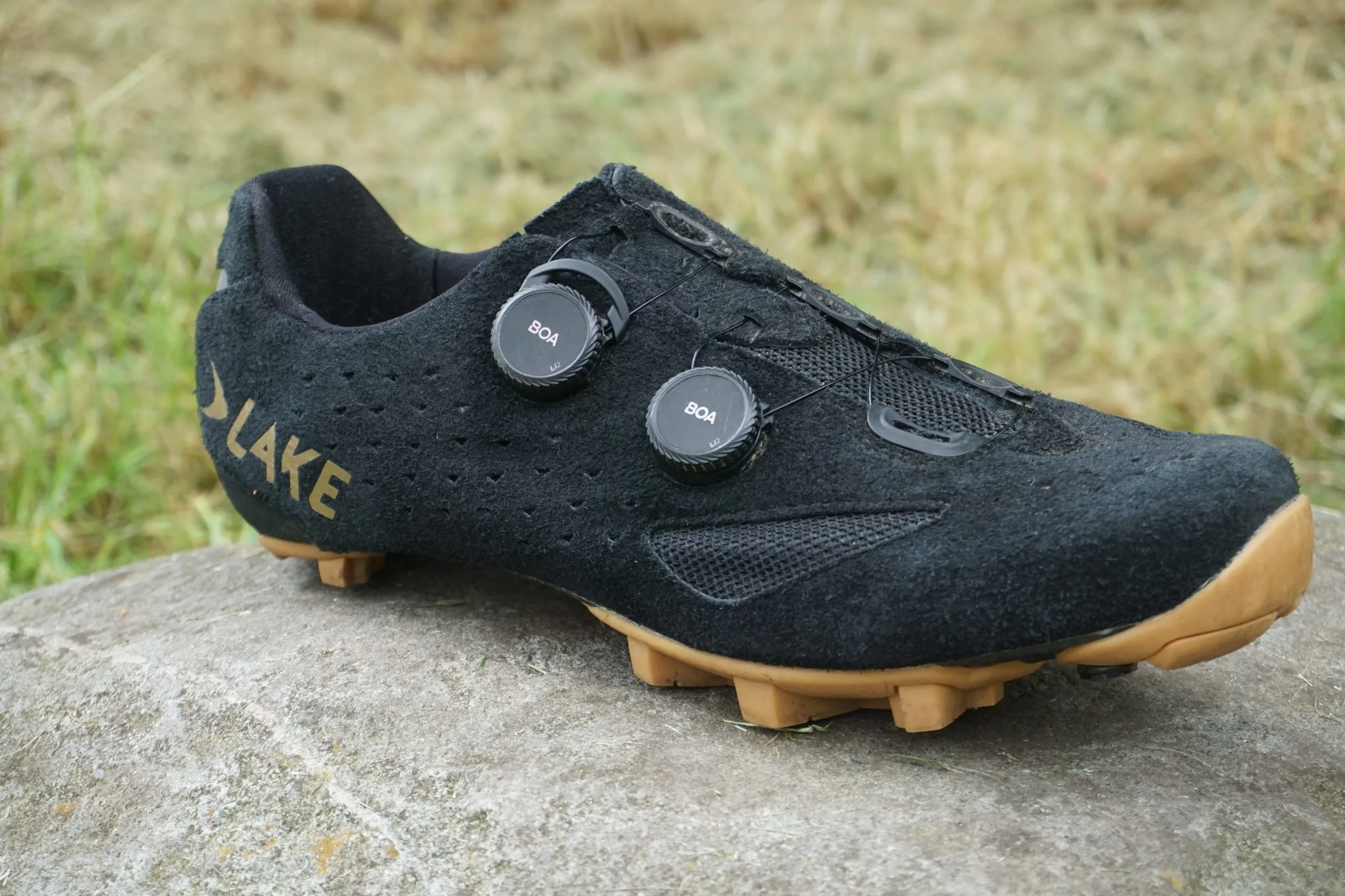 Chaussures De Cyclisme Lake MX238 VTT/Gravel – Homme, Bleu/noir, Taille 48, Tige Microfibre