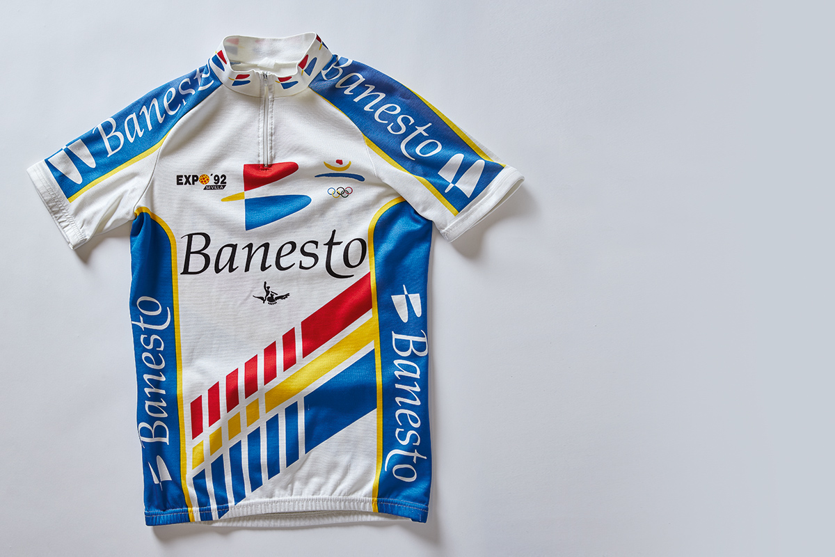 Maillot cycliste rétro Banesto 1996 - Retro Peloton