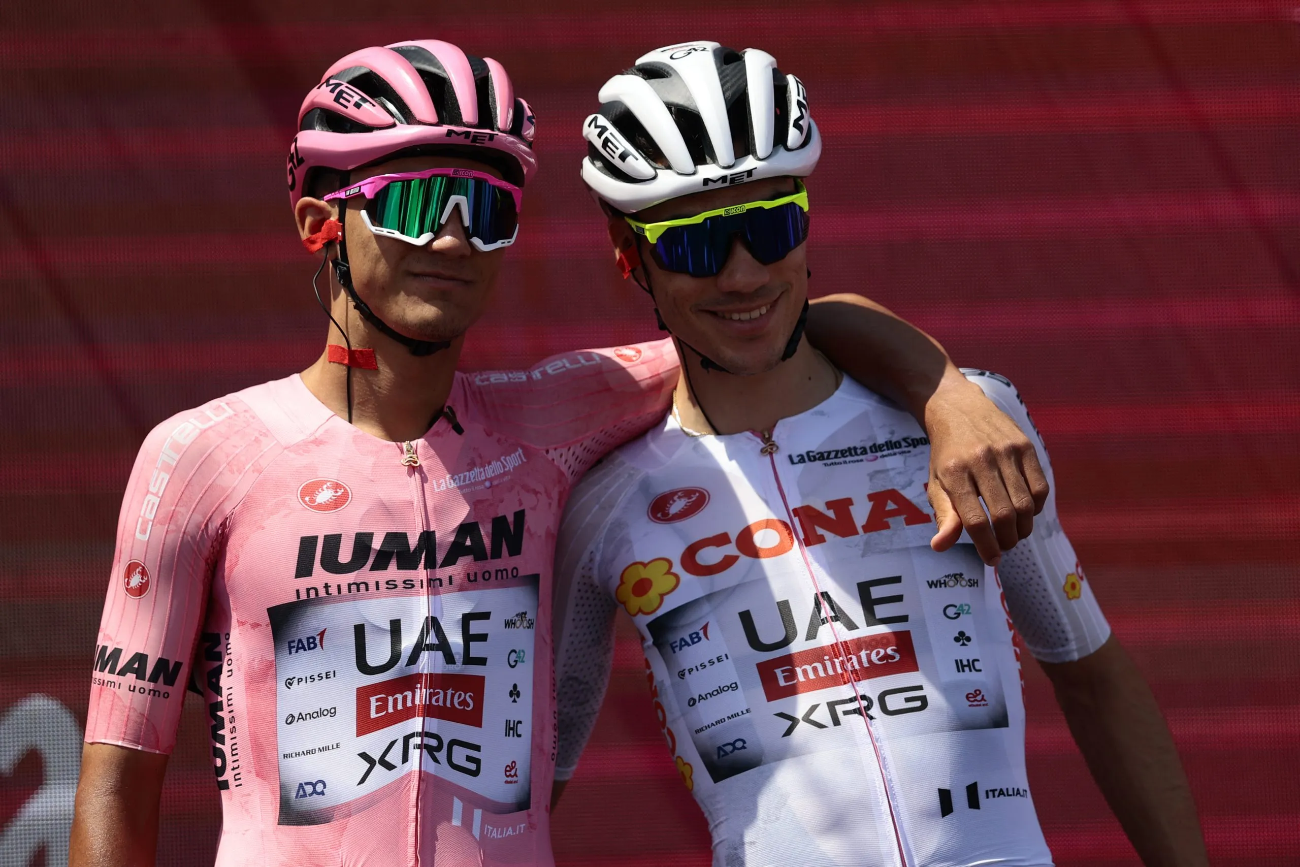 Maillot Gabba Bianca Isaac Del Toro Giro 2025 - Castelli Neuf Avec étiquettes