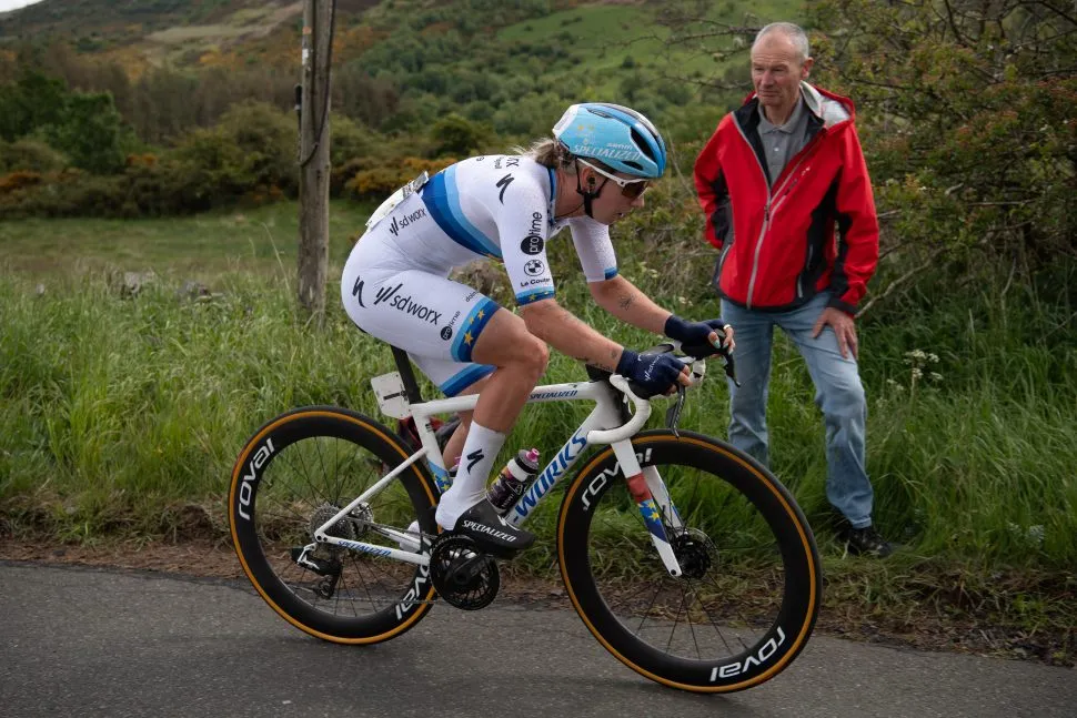 Tour Britain Women Stage 3. The Scottish border stage, Kelso to Kelso. Barbara Guarischi for team SD Worx - Protime during the race