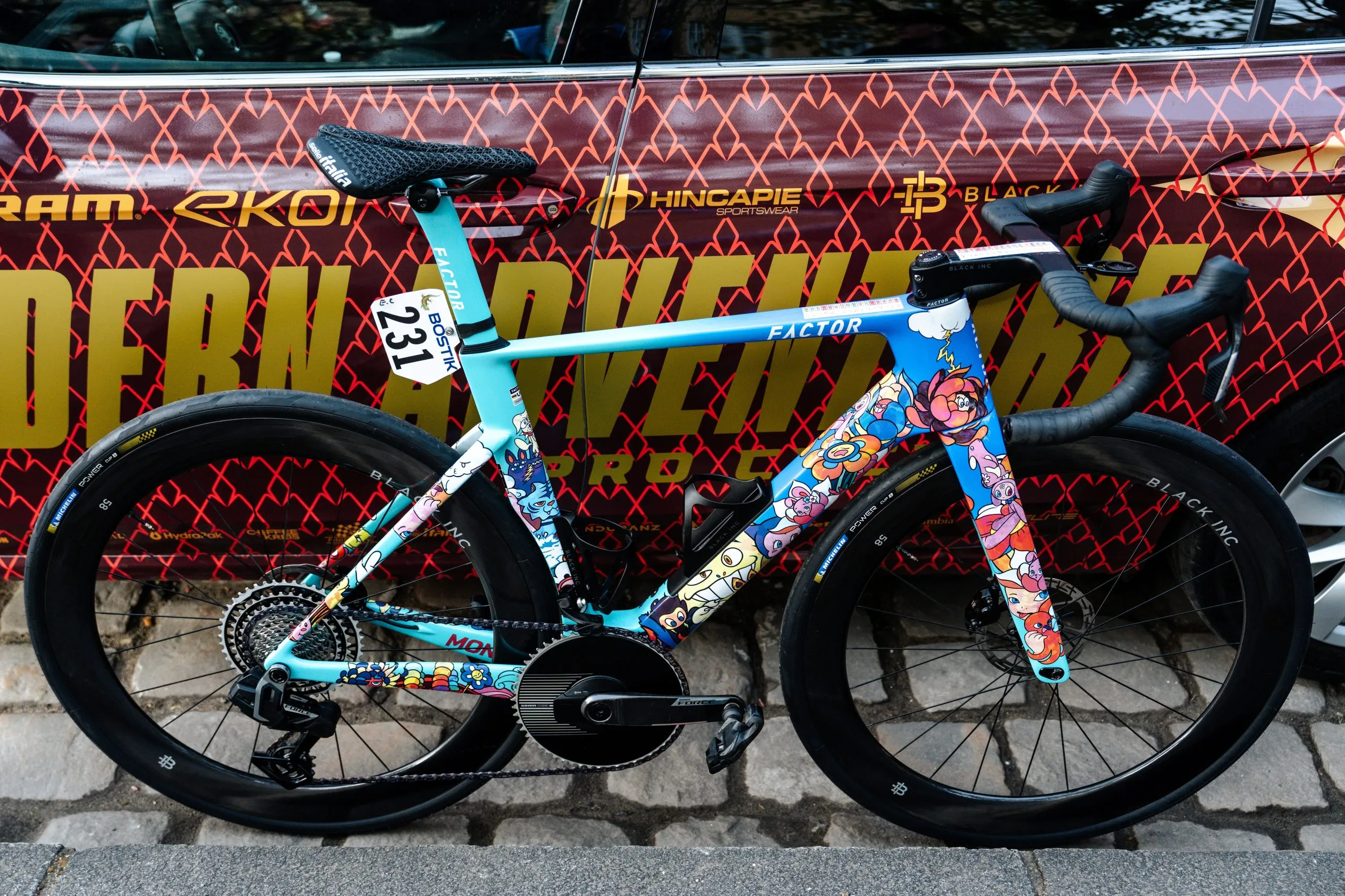 Pro bike: Modern Adventure's doodle-inspired Factor Monza from