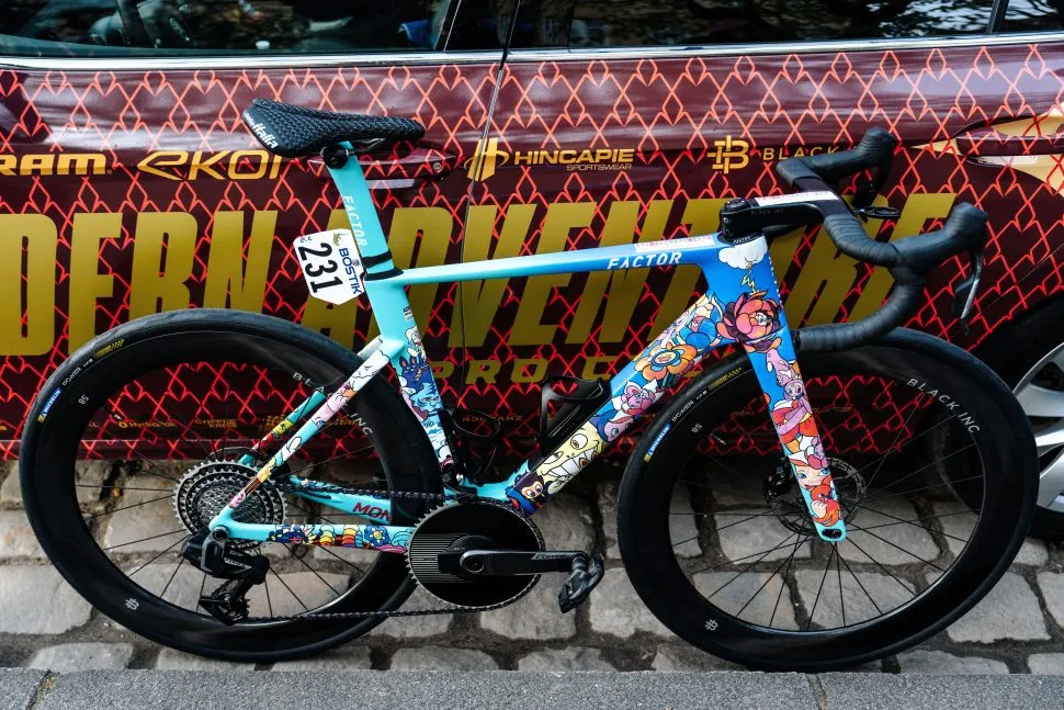 Pro bike: Modern Adventure's doodle-inspired Factor Monza from