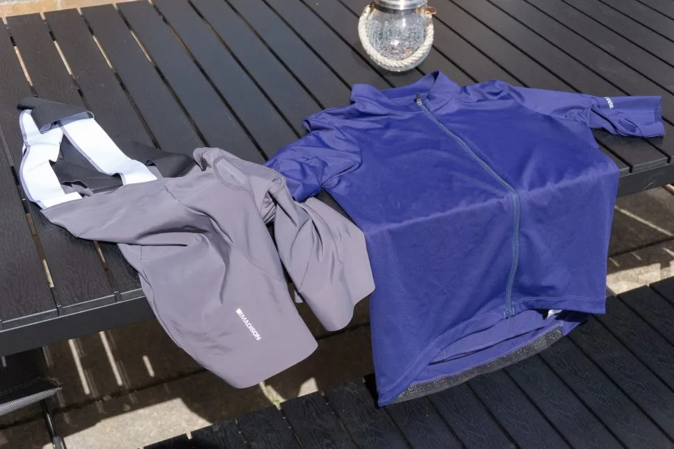 Blue Madison cycling kit