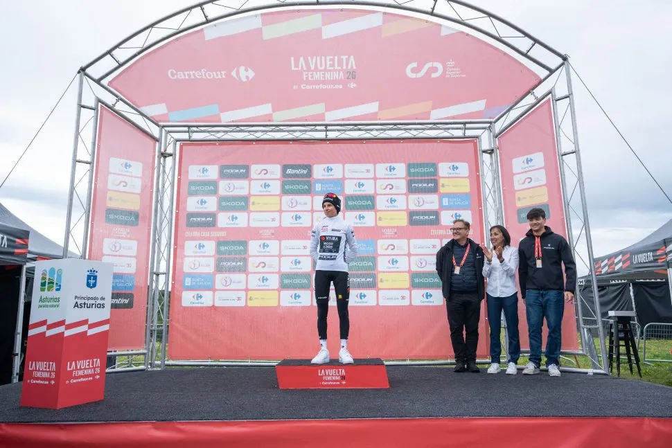 08/05/2026 – La Vuelta Femenina 2026 – Stage 6 – Gijón > Les Praeres. Nava (106,5 km),Marion BUNEL (Team Visma - Lease a Bike)