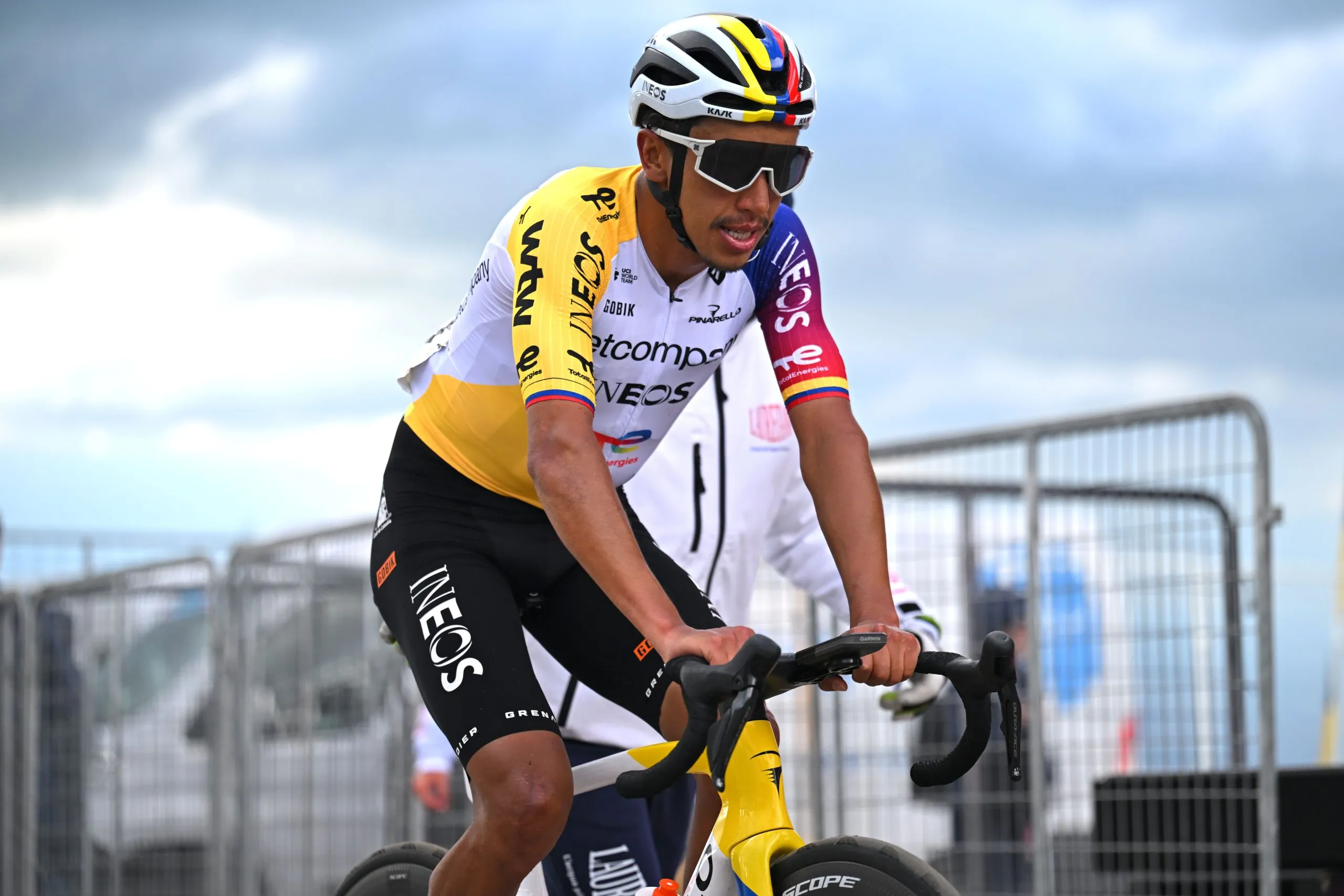 BLOCKHAUS, ITALY - MAY 15: Egan Bernal of Colombia and Netcompany INEOS Cycling Team competes during the 109th Giro d'Italia 2026, Stage 7 a 244km stage from Formia to Blockhaus 1658m / #UCIWT / on May 15, 2026 in Blockhaus, Italy. (Photo by Tim de Waele/Getty Images)
