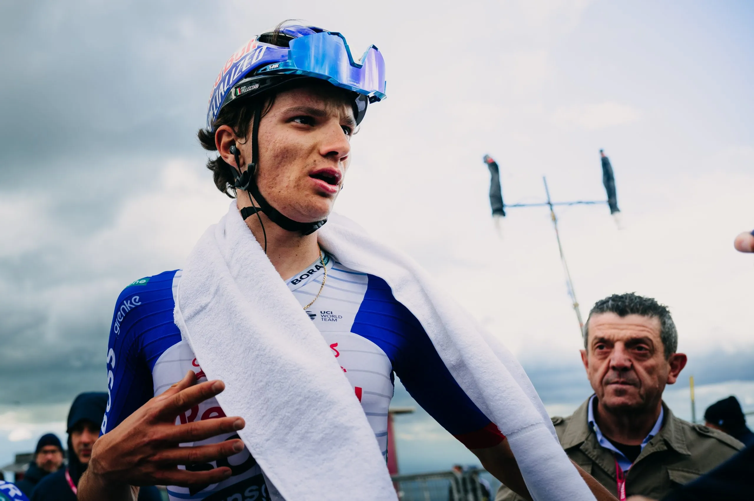 Giulio Pellizzari of Red Bull – BORA – hansgrohe during Stage 7 (Formia – Blockhaus) of 109th Giro d’Italia in Italy on May 15, 2026. // Twila Federica Muzzi / Red Bull Content Pool // SI202605150473 // Usage for editorial use only //