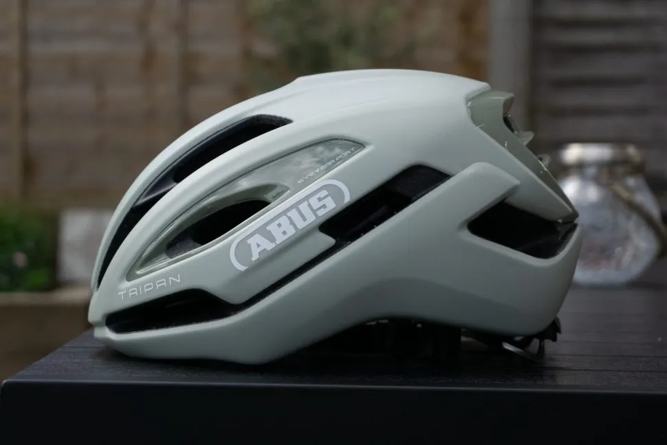 Green Abus bicycle helmet
