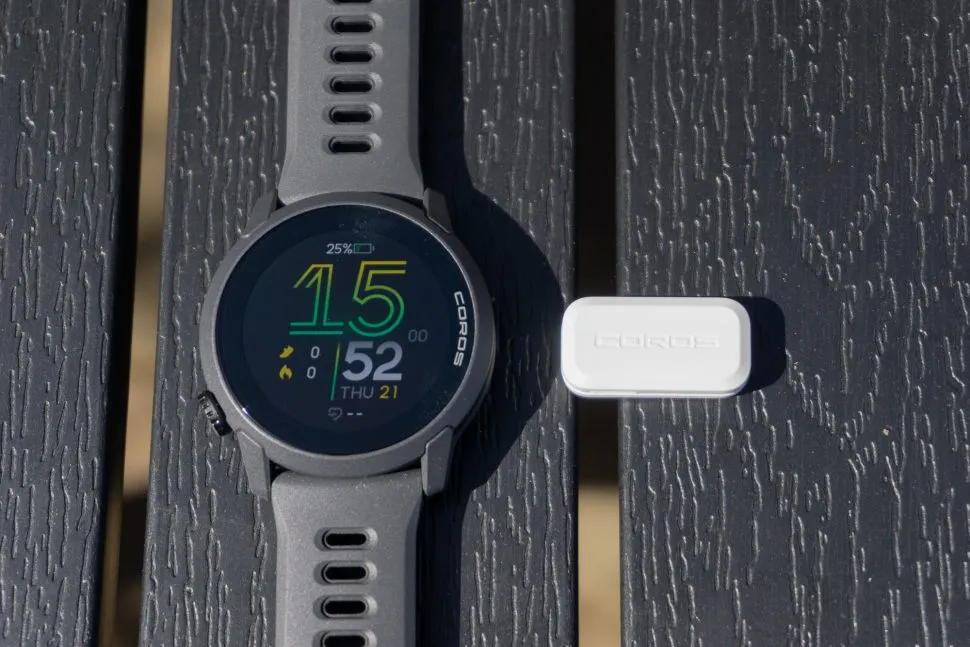 Black Coros smartwatch