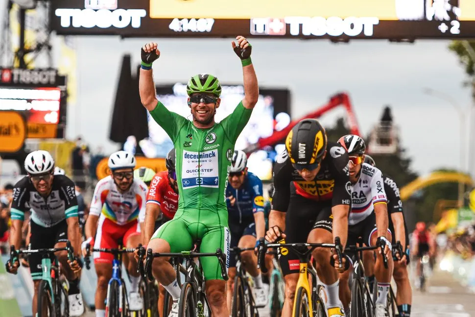 06/07/2021 – Tour de France 2021 – Etape 10 – Albertville / Valence (190,7 km) - Mark Cavendish (DECEUNINCK - QUICK - STEP) - S'impose au sprint