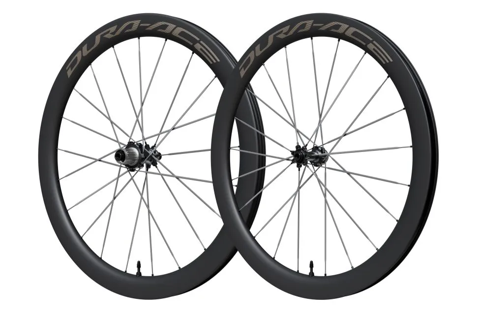 Shimano's new lighter Dura-Ace wheels have carbon spokes and come